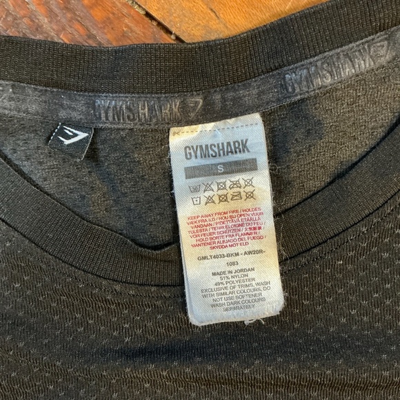 Gymshark Men’s Long Sleeve Training Top Black Size Small - Picture 8 of 8